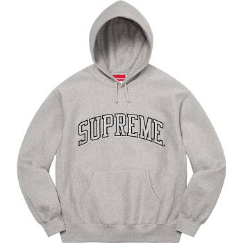 Grey Supreme Glitter Arc Hooded Sweatshirts | Supreme 330YU